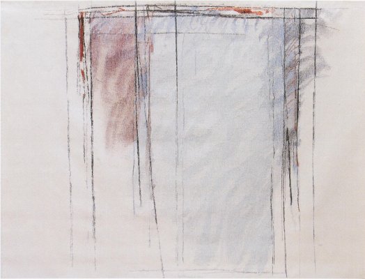 Sandro De Alexandris: STANZA, cm.206x156, 1999, alto liccio