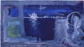 Valerio Miroglo: MELANCOLIA, 1984, cm.231x132, alto liccio
