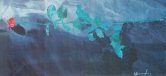 Valerio Miroglio: LA ROSA, cm.332x152, 1985, alto liccio